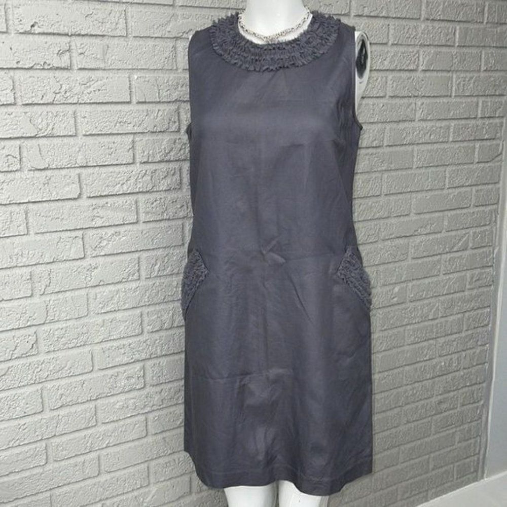Ann Taylor LOFT Frill Shift Dress Size 6